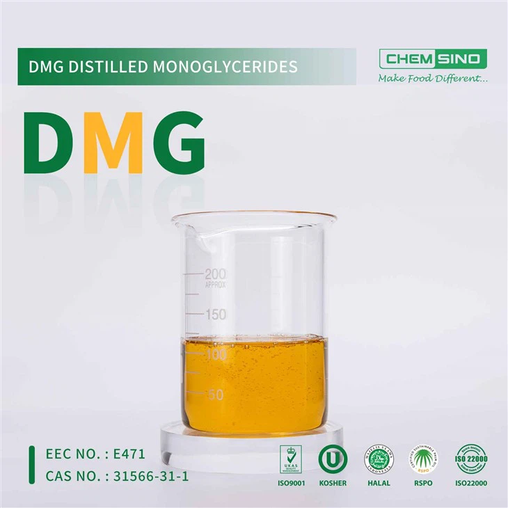Thành phần thực phẩm Số CAS 26545-74-4 Chất lỏng chưng cất Monoglyceride DMG lỏng