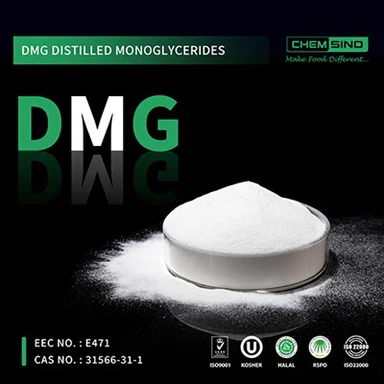 Monoglyceride chưng cất DMG Giá trị iốt cao cho kẹo Số CAS 31566-31-1
