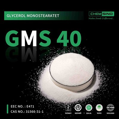 E471 Số CAS31566-31-1 Bột Glycerol Monostearate GMS 40