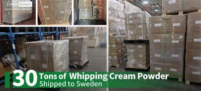 30 tấn bột kem được vận chuyển đến Thụy Điển