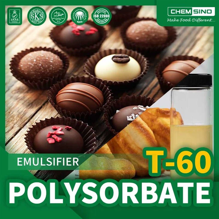 Chất nhũ hóa Polysorbate 60 E435 trong thực phẩm và chăm sóc da